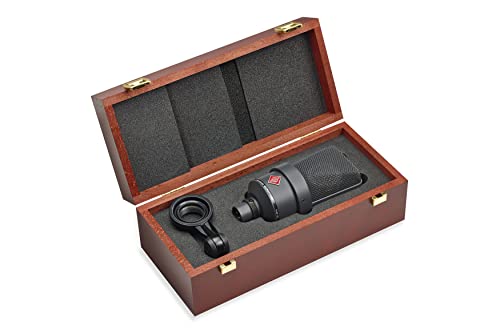 Neumann TLM 103 Large Diaphragm Cardioid Condenser Microphone Set | Black | Low Self Noise | High SPL Handling | Ideal for Studio Vocals, Voice-Over, Podcasting, Instruments & Broadcast