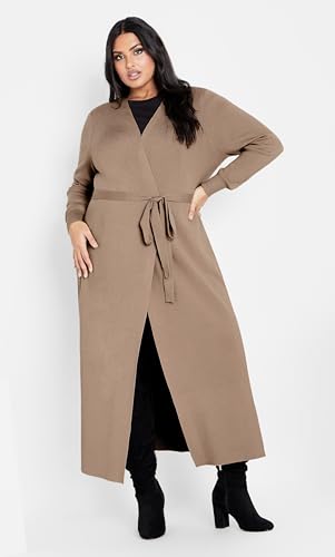 Image of City Chic Plus Size Cardigan - Goldie Longline