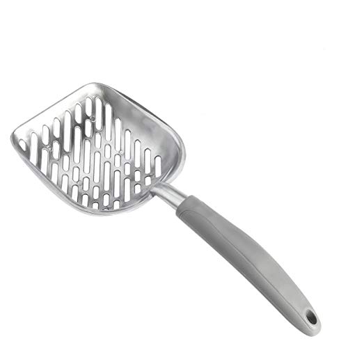 UEETEK Métal de Kitty pour animaux de compagnie chien chat litière Scooper pelle Remover avec Long...