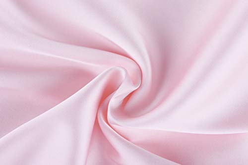 Image of LecGee Womens Silk Satin Pajamas Short Sleeve Loungewear Two-Piece Sleepwear Button-Down Pj Set