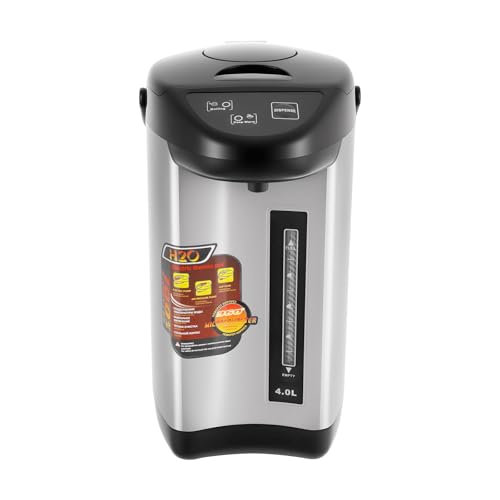 Glühweinkocher, 4L Heißwasserspender 750W Wasserkocher Edelstahl mit Überhitzungsschutz &Mehrstufiger Wasserabgabefunktion für Schulen, Büros