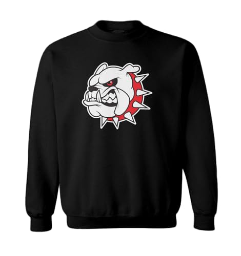 Tcombo Angry Bulldog - College Sports Georgia Toddler Fleece Crewneck Sweater