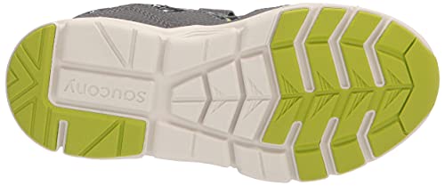 Saucony Flash Alternative Closure 2.0 Running Shoe, Grey/Camo, 2.5 Wide Us Unisex Big_Kid #TOP3