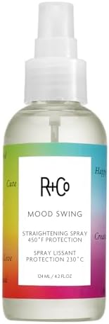 R+Co MOOD SWING Straightening Spray 450 ° F Protection, 4.2 Oz