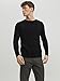 Jack & Jones JJEEMIL Knit Crew Neck NOOS Herren, Schwarz, L