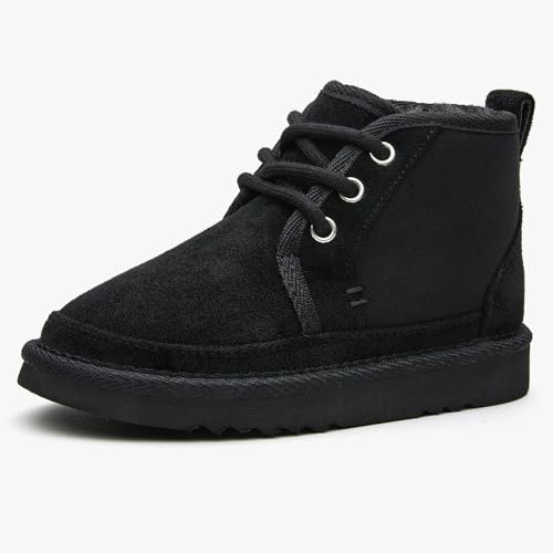EasyStar Toddler Girls&Boys Winter Warm Boots, Lace-up, Black, 6 by EasyStar - Image 3