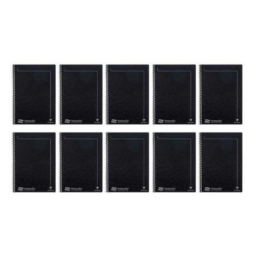 Image of Europa Notemaker Notebooks Black A4 120 Page Pack Of 10