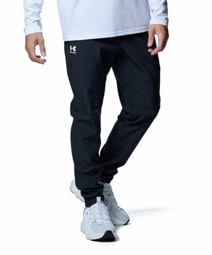 Pantalon tissé noir Under Armour 1386556-1-LG en taille LG pour homme