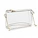 Lorbro Clear Purses for Women Stadium Approved, Clear Crossbody Shoulder Bag with Zipper Closure, Transparent Purse for Concerts, Sporting Event, Party, Festivals