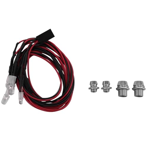 Luces para coche RC 1/10 kit de 4 focos blancos y rojos para Redcat y Axial SCX10