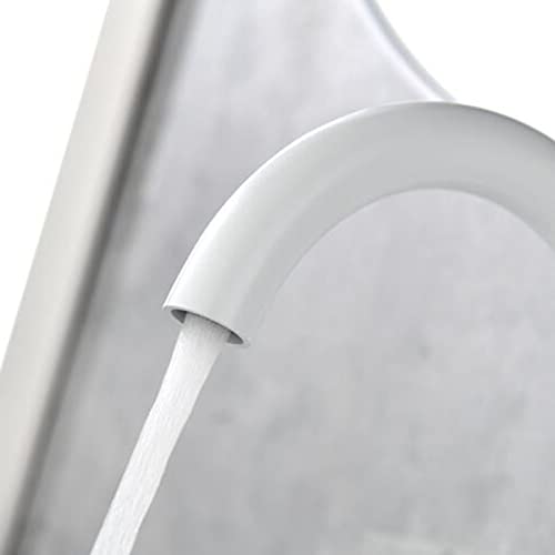 Robinet de lavabo de salle de bains blanc mitigeur 3 trous eau chaude - 2
