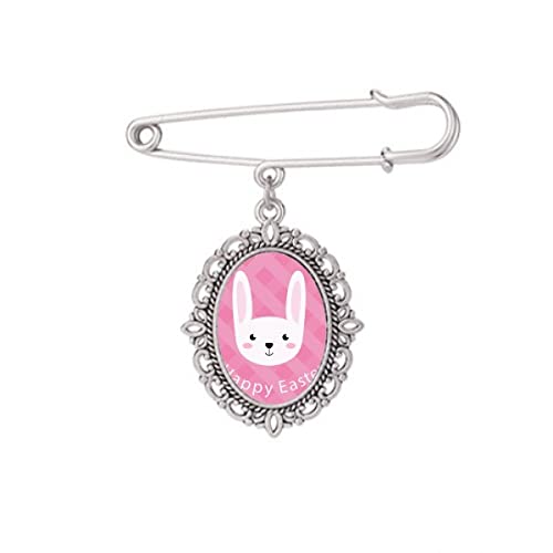 Broche lapin de Pâques pour accessoiriser un châle ou une robe