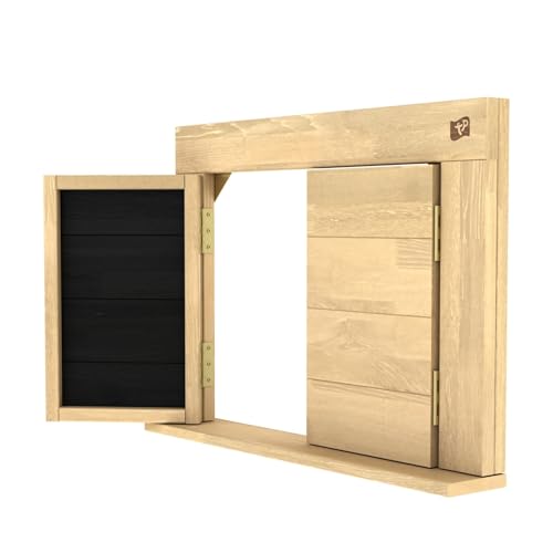 TP Toys Shutters Cottage Playhouse Accessory - With Chalkboard To Write Messages, Make Lists Or Draw Pretty Pictures. Playhouse Accessories For Kids, Made Form FSC Certified Wood - 3+ Years.