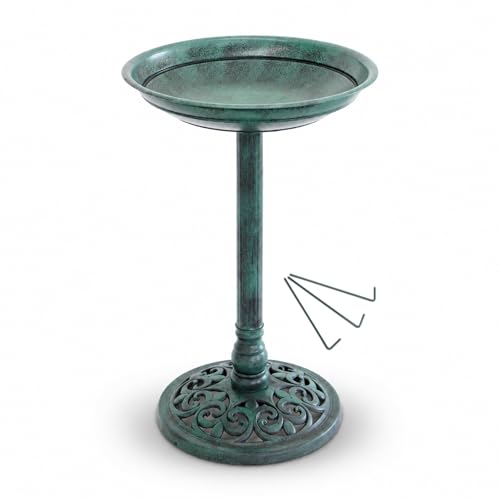 Image of Oypla Traditional Ornamental Garden Pedestal Bird Bath Outdoor Water