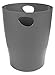 Exacompta 45307D ECOBIN kosz na śmieci 15 litrów z uchwytami. Elegancki i solidny kubeł i pojemnik na papier w nowoczesnym designie szary