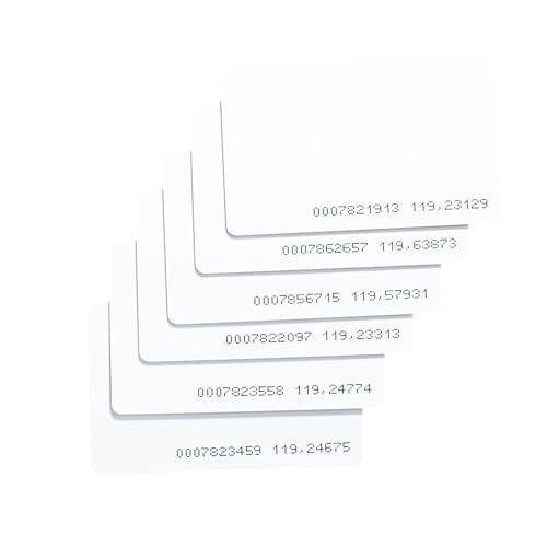 Team Office Time Thin, ISO, Thermal Printable RFID Proximity Cards for Attendance and Access Control (100)