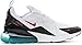 NIKE Men's Running Shoes, White Rush Pink Washed Teal Black, 11