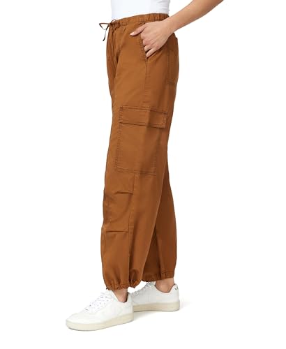kensie Jeans for Women High-Rise Cargo Drawstring Parachute 27.5-Inch Inseam, Sizes 0-142