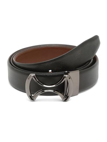 Image of TEAKWOOD LEATHERS Leather Men Reversible Adjutable, Regular Fit for Jeans Office, Outdoor All Occasion Men's Leather Belt | T BT 732
