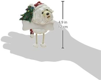 Miniatura 3 de Adorno Havanés con patas colgantes únicas pintadas a mano y fácilmente personalizadas, adorno navideño