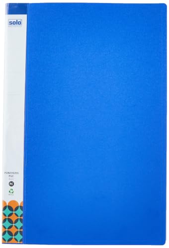 Image of Solo FC Punchless Lever Clip File | Transparent Pocket, Office Document File Folder for Papers & Projects, Display Presentation Organizer Plastic File for Certificates & Portfolio