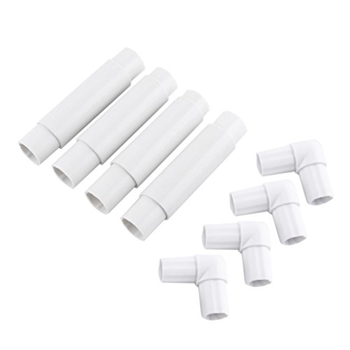 image for ZKer Square Embroidery Hoop, Plastic Cross Stitch Frame White Cross St