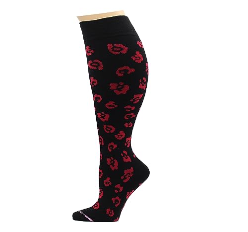 Dr. Motion 4 Pairs Women's Plus Size Wide Calf Compression Knee High Socks Graduated Support4