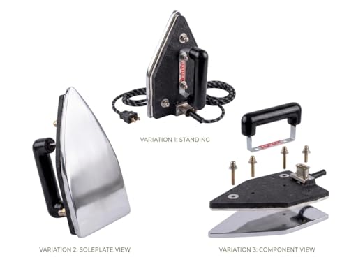 Image of 6.3kg Heavyweight Electric Manual Laundry Iron with Free Plick & Wire - Industrial & Commercial Use
