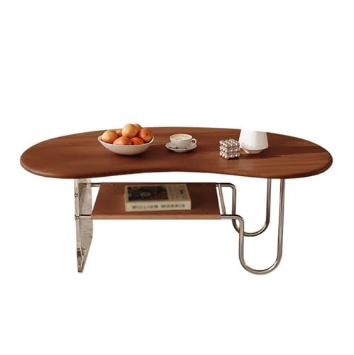 2WFYJNITP Sala de Estar Mesa de Centro Vintage Madera Maciza for Salas Estar pequeñas, Armario Almacenamiento Que Ahorra Espacio, Muebles Retro for el hogar, diseño Compacto Centro