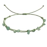 cotigo - Pulsera de Piedra Natural para Mujer y Hombre, Protección y Buena Suerte (Aventurina Verde)