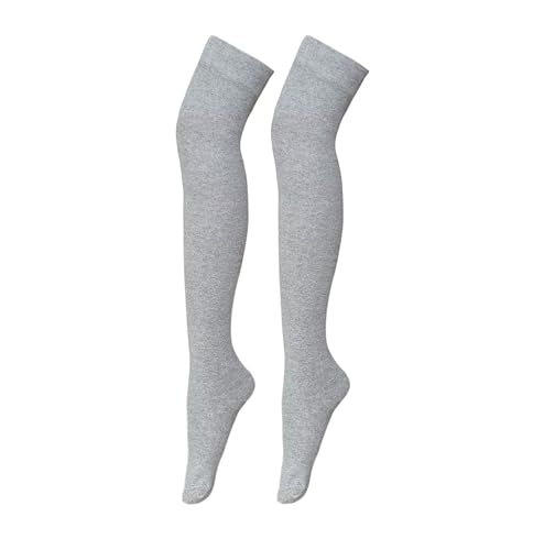 Image of Bestjybt Women Thigh High Socks Cotton Warm Long Over Knee High Stockings