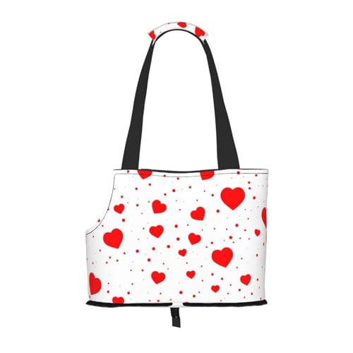 Xsovgoi Pet Carrier Purse, Valentine's Day Dog Tote Bag Carrier, Pet Cat Tote Bag