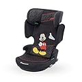 Bebeconfort Disney Road Fix i-Size, Seggiolino Auto 15-36 kg, 3,5-12 anni (100-150 cm), Seggiolino Auto Isofix Pieghevole, Portatile e Leggero 4.4 Kg, 14 Posizioni Poggiatesta, Authentic Mickey