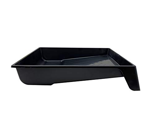 Grip Tight Tools Heavy Duty Plastic Paint Tray with Legs, 11-Inch (Black)