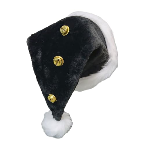 jiingekk Christmas Headwear Caps Thicken Plush For The Holidays Colorful Outfits For Cosplay Santa Furry Hat