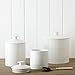 Portmeirion Sophie Conran Large Storage Jar 6.25 Inch / 80 Oz - Fine Porcelain Kitchen Canister for Rice, Pasta & Biscuits - Airtight Food Container & Elegant Countertop Organizer