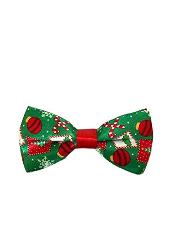 Cb4 Accessories Unisex Green Mix Christmas Bow Tie
