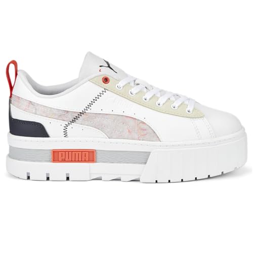 PUMA Womens Mayze Re:Collection Sneakers Shoes Casual - White