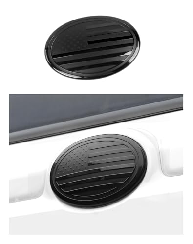 Image of for Toyota Emblem Rear Tailgate Badge Emblem Logo Cover Trim Fit for Toyota Series, for Camry, RAV4, Corolla, Tacoma, Highlander, 4Runner Series, 5.27x3.7 inches, Black