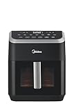 Midea Freidora de Aire Digital con canasta transparente, 7 Litros, XpressChef Pro, MAF7DSTBSKV