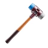 Karl Dahm Alu Simplex-Schonhammer extra leicht, 30mm I Mit TPE-soft & TPE-mid Leichter Hammer für bruchempfindliche Materialien I Schmutzunempfindlich I Profi Werkzeug I Abriebfrei – 10565