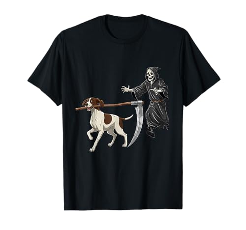 Funny Halloween Pointer Dog and The Reaper T�V���c