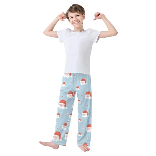 Boys' Pants Christmas Santa Candies Long Bottoms Jogger Pants Elastic Waist Trousers with Pockets S-XL2