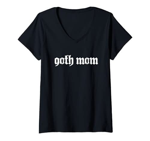 Mujer Goth Mom Gótico Streetwear Camiseta Cuello V