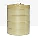Steamer Bamboo à la Main à 4 Couches, Petits Pains de Poulet pour Le Petit-déjeuner, Vapeur en Bambou Entier, Vapeur à la Vapeur de ménage, Vapeur de Bambou Naturel (diamètre 15cm)