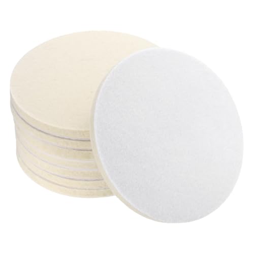 Image of sourcing map 6-Inch Wool Felt Polishing Pad, Buffing Wheels Polish Pad, Flocking Hook & Loop Back for Random Orbital Sander 8Pcs