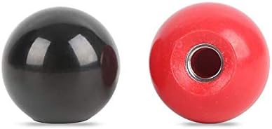 Southst 5PCS/LOTBLACK RED Ball Knob M4-M12 Iron Insert Lathe Ball Knob Iron Core Knob Ball Shaped Head Clamping Nuts - (Color: Red/Size: M10x35mm)
