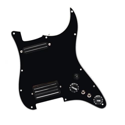 Pickguard pré-câblé 2 et 4 pistes kit micros guitare simple double bobine noir