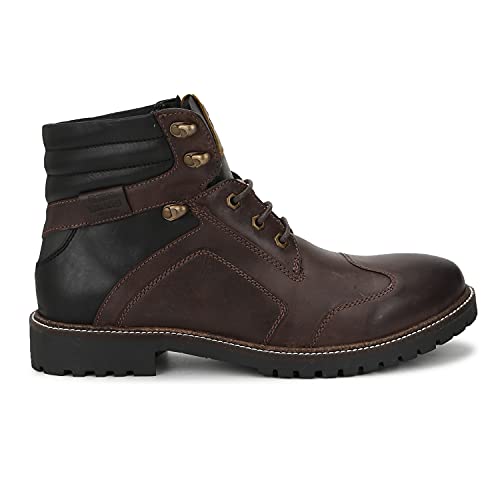 Image of Royal Enfield Marshall Boots Charcoal & Red