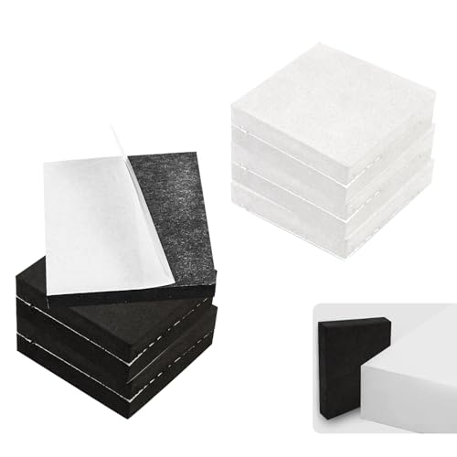 Udewo Anti Shake Fixer Headboard Stoppers - 10 PCS Self Adhesive Bed Frame Noise Stopper Wall Protector for Bed Wall & Furniture Foam Headboard Bumper